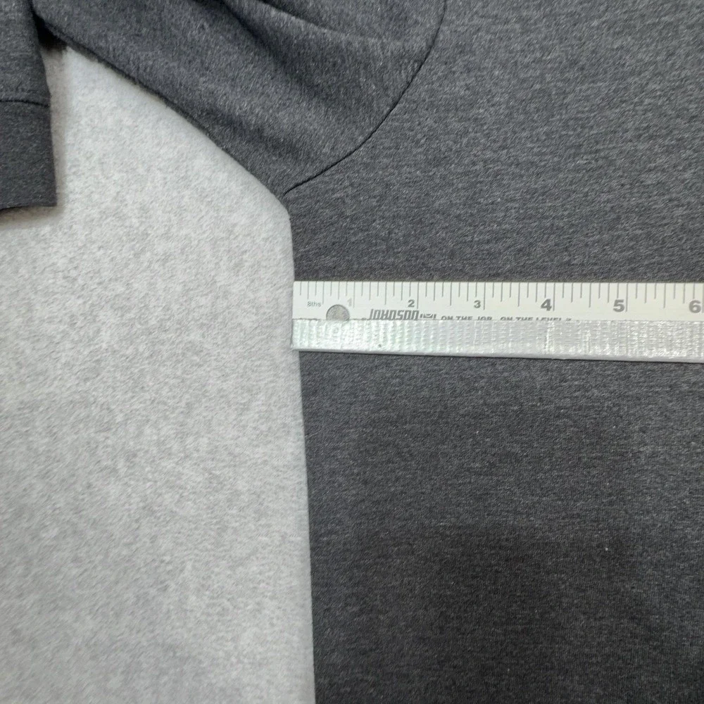 Travis Mathew Fink 2.0 Sweater Mens Medium Gray Black Crewneck French Terry Golf